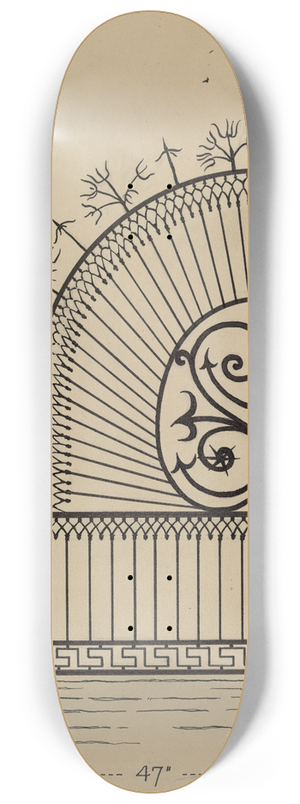 Al Curry - Iron Balcony Garde 8.25 inch art skate deck Al Curry - Iron Balcony Garde 8.25 inch art skate deck