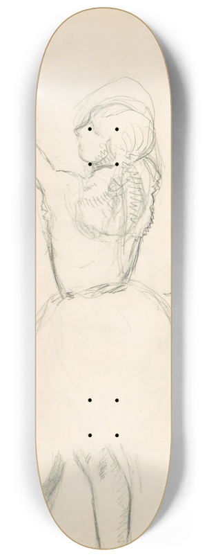 Edgar Degas - Figure Studies 4 8.25 inch art skate deck
