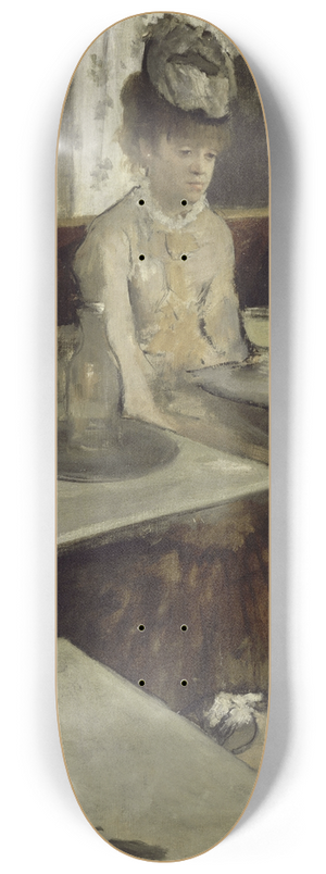 Edgar Degas - In A Caf 8.25 inch art skate deck