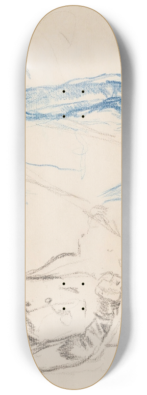 Edgar Degas - Jockeys 8.25 inch art skate deck