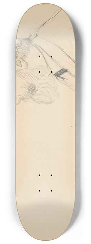 Edgar Degas - Man in Profile 8.25 inch art skate deck