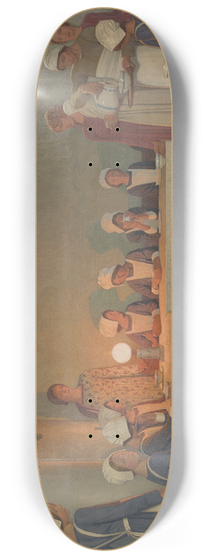 Frederick Cayley Robinson - Orphan Girls Entering the Refectory of a Hospital 8.25 inch art skate deck