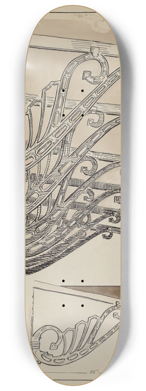 Al Curry - Iron Brackets 8.25 inch art skate deck