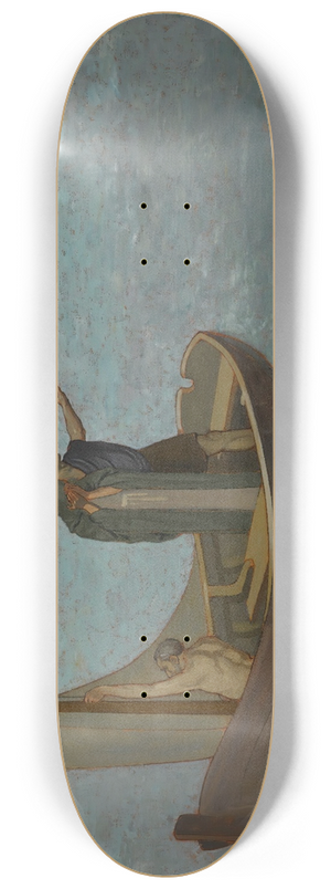 Frederick Cayley Robinson - The departure 8.25 inch art skate deck