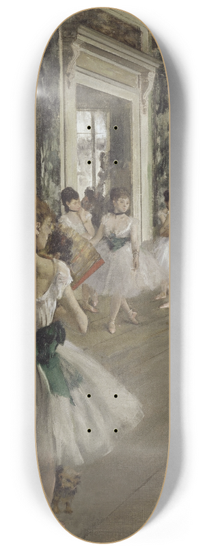 Edgar Degas - The Ballet Class 8.25 inch art skate deck