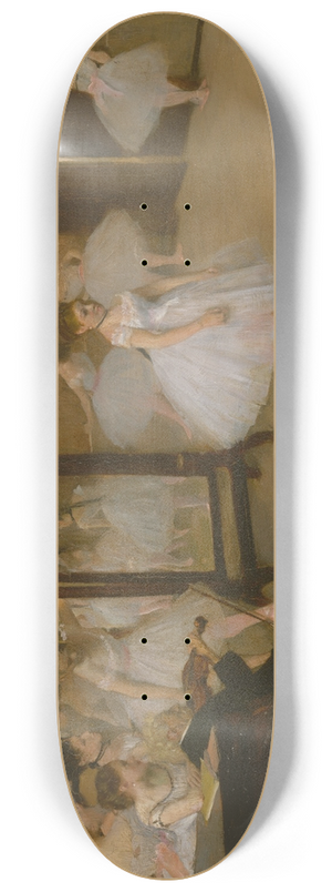 Edgar Degas - The Dancing Class 8.25 inch art skate deck