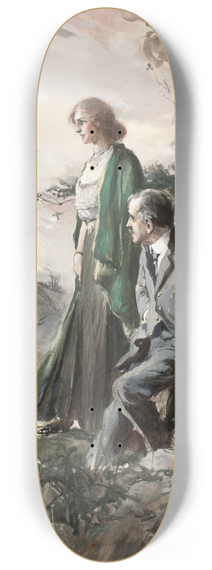 Frederick Coffay Yohn - The District Attorney Finds Out 8.25 inch art skate deck Frederick Coffay Yohn - The District Attorney Finds Out 8.25 inch art skate deck