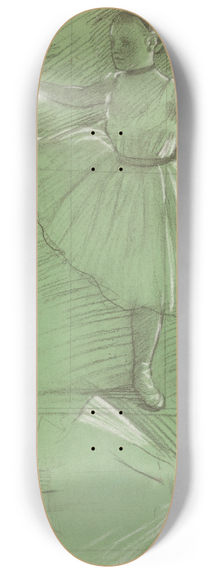 Edgar Degas - Two Studies of Dancers 8.25 inch art skate deck