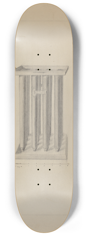 Edith Magnette - Candle Mold 8.25 inch art skate deck