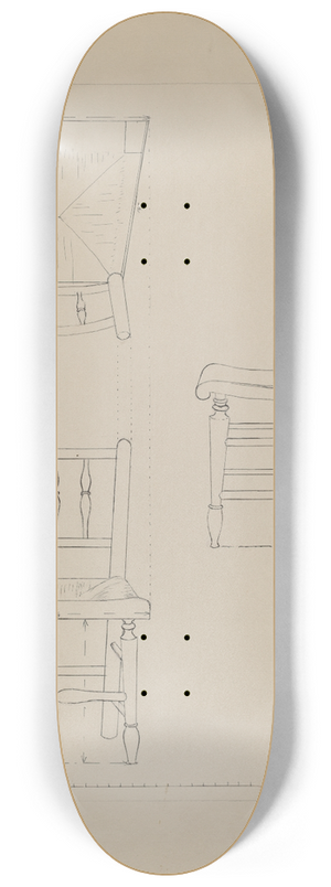 Edith Magnette - Chair 8.25 inch art skate deck