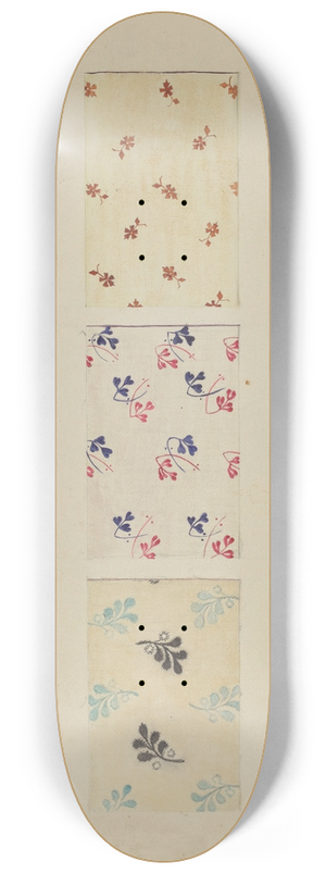 Edith Magnette - Printed Quilt Patches 8.25 inch art skate deck