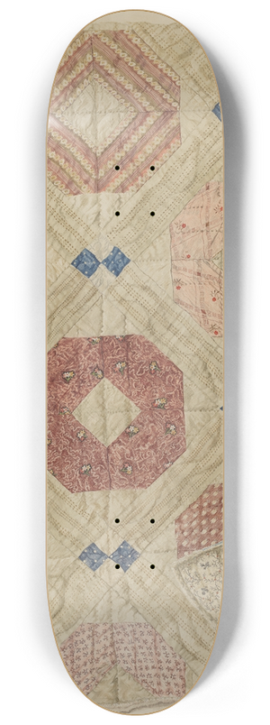 Edith Magnette - Quilt 8.25 inch art skate deck