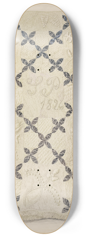 Edith Magnette - Quilt 8.25 inch art skate deck