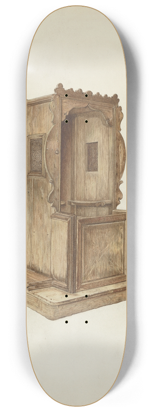 Edith Towner - Confessional 8.25 inch art skate deck