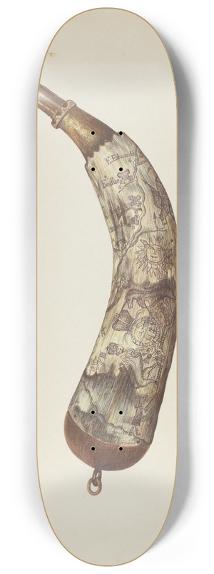 Edith Towner - Powder Horn 8.25 inch art skate deck