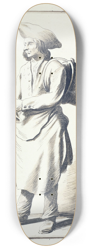 Edm Bouchardon - Le chaudronnier auvergnat 8.25 inch art skate deck