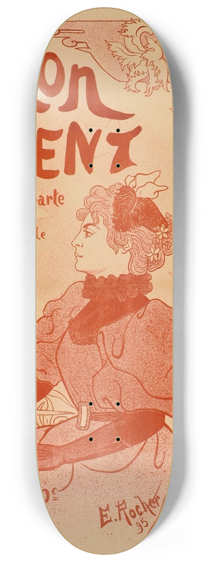 Edmond Rocher - Salon des Cent 8.25 inch art skate deck