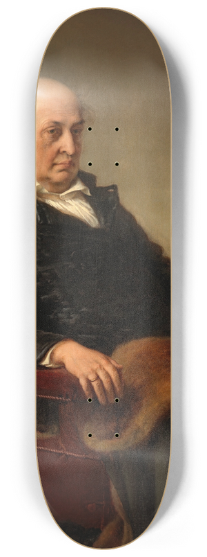 Eduard Julius Friedrich Bendemann - The Painter Wilhelm Schadow 8.25 inch art skate deck