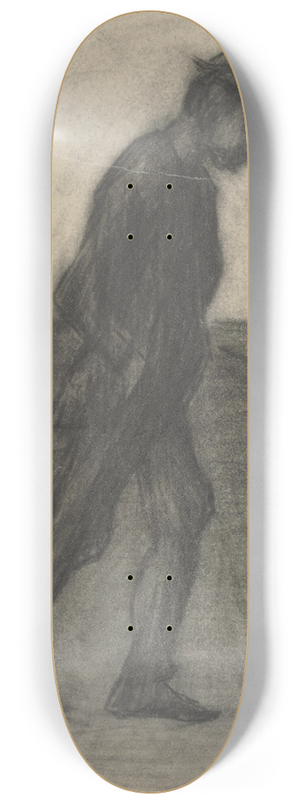 Eduard Putra - Study of a Walking Man 8.25 inch art skate deck