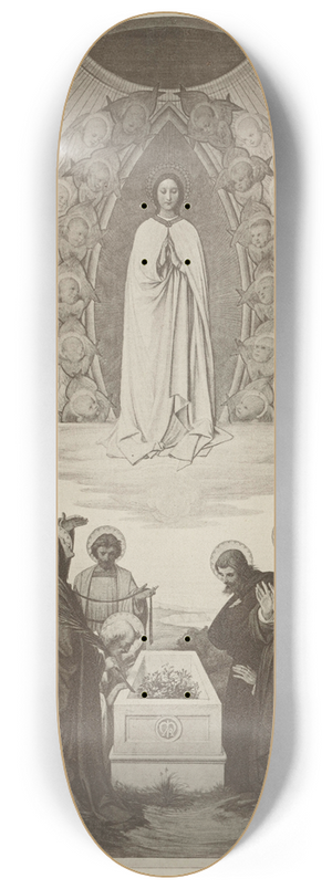 Eduard von Steinle - Himmelfahrt Mariae 8.25 inch art skate deck