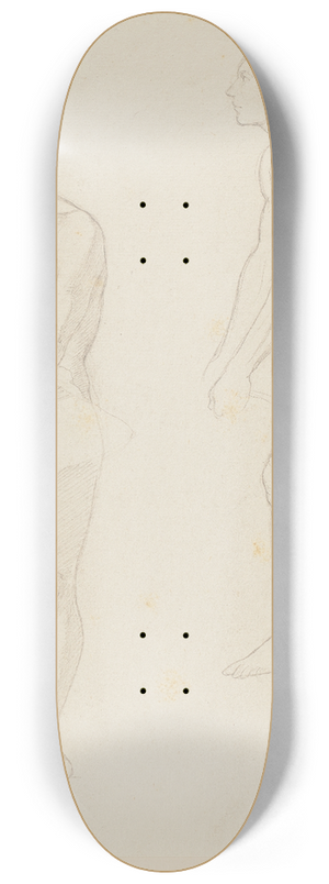 Eduard von Steinle - Study from the nude 8.25 inch art skate deck