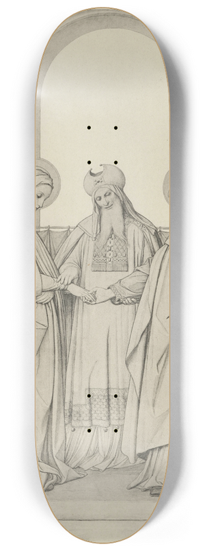 Eduard von Steinle - Vermlung Mariae 8.25 inch art skate deck