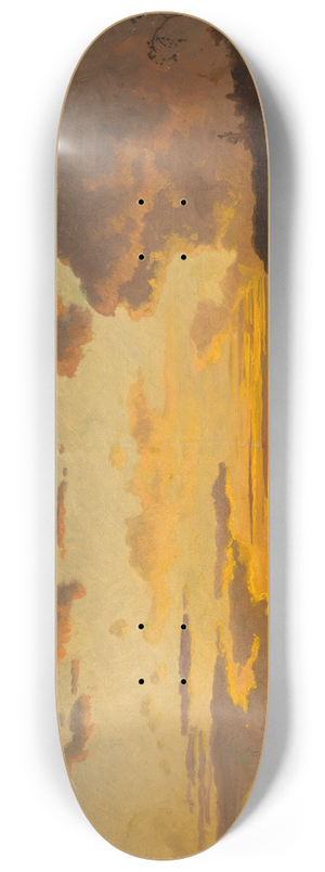 Edvard Bergh - Sunset. Sketch 8.25 inch art skate deck