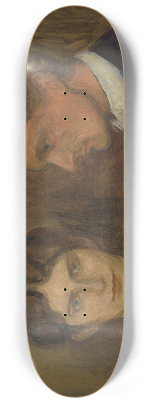 Edvard Munch - Aase and Harald Nrregaard 8.25 inch art skate deck