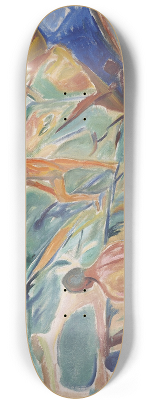 Edvard Munch - Bathing Men on Rocks 8.25 inch art skate deck