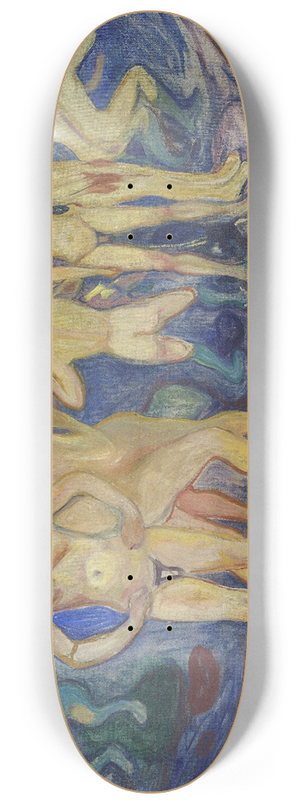 Edvard Munch - Bathing Young Men 8.25 inch art skate deck
