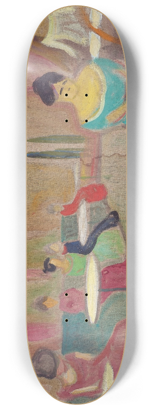 Edvard Munch - Brothel Scene 8.25 inch art skate deck