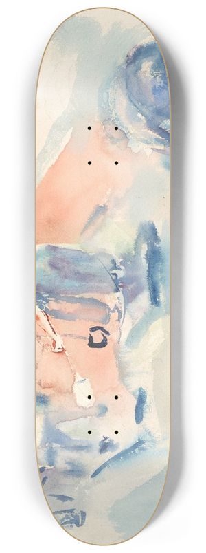 Edvard Munch - Bygningsarbeid 8.25 inch art skate deck