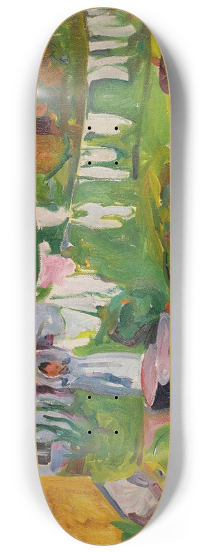 Edvard Munch - Clothes On A Line In sgrdstrand 8.25 inch art skate deck