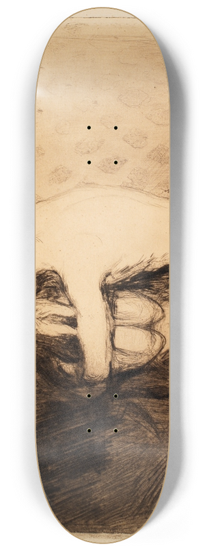 Edvard Munch - Consolation 8.25 inch art skate deck