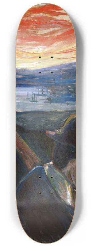 Edvard Munch - Despair 8.25 inch art skate deck
