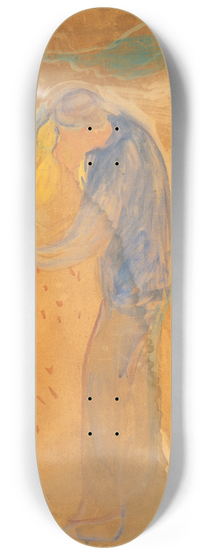 Edvard Munch - Kiss 8.25 inch art skate deck