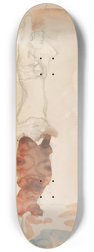 Edvard Munch - Kvinnelig modellstudie 8.25 inch art skate deck