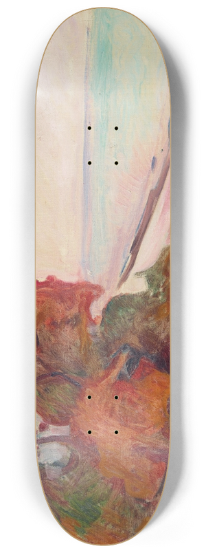 Edvard Munch - Kystlandskap 8.25 inch art skate deck