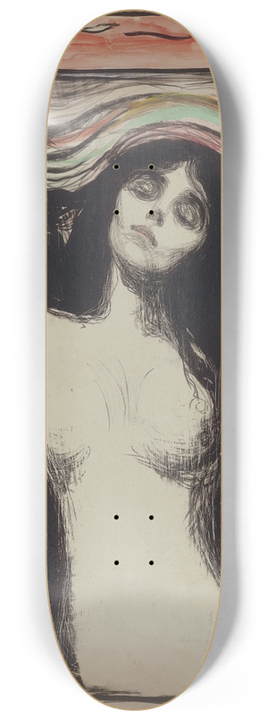 Edvard Munch - Madonna 8.25 inch art skate deck