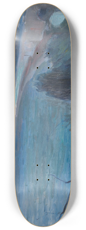 Edvard Munch - Moonlight by the Mediterranean 8.25 inch art skate deck