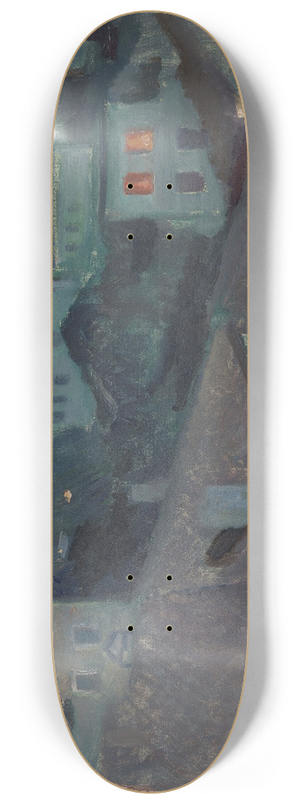Edvard Munch - Night in Nice 8.25 inch art skate deck
