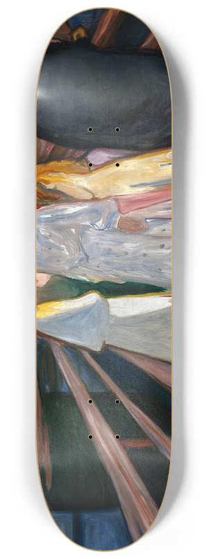 Edvard Munch - On the Bridge 8.25 inch art skate deck