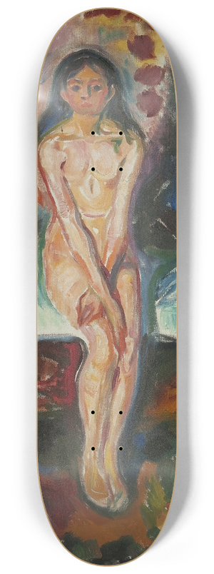 Edvard Munch - Puberty 8.25 inch art skate deck