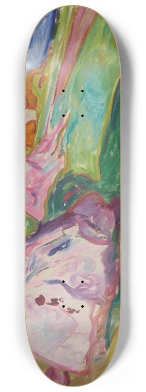 Edvard Munch - Red Rocks by sgrdstrand 8.25 inch art skate deck
