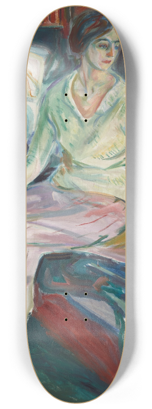 Edvard Munch - Seated Model on the Couch 8.25 inch art skate deck