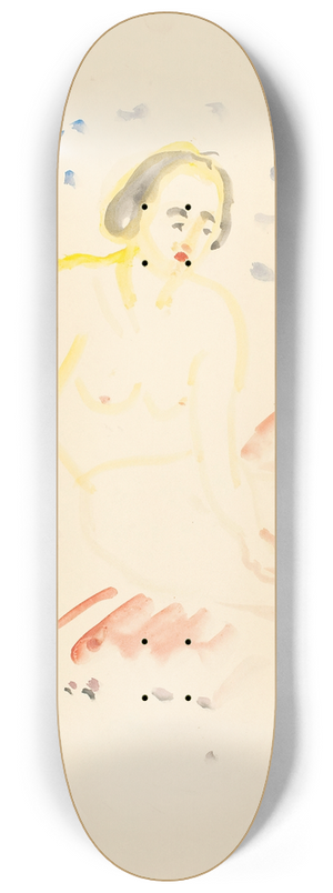 Edvard Munch - Sittende akt 8.25 inch art skate deck