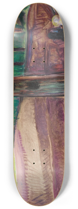 Edvard Munch - Sommernatt (Summer Night) 8.25 inch art skate deck