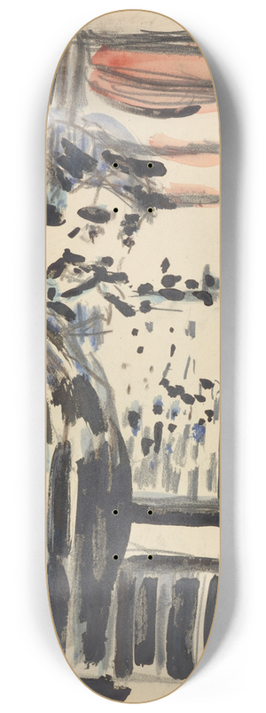 Edvard Munch - Stende figur  8.25 inch art skate deck