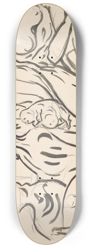 Edvard Munch - The pet pig 8.25 inch art skate deck