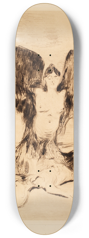Edvard Munch - The Vampire 8.25 inch art skate deck